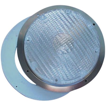 White Base Security Light - Clear